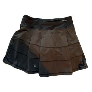 Lululemon Black Pace Rival Skirt 2 Tall